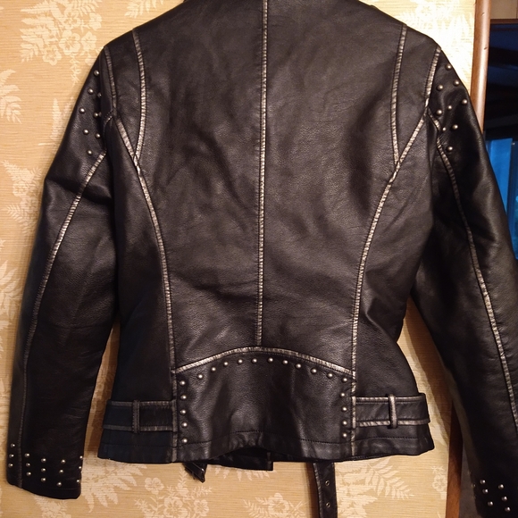 LA Coalition leather studded jacket - Picture 3 of 6